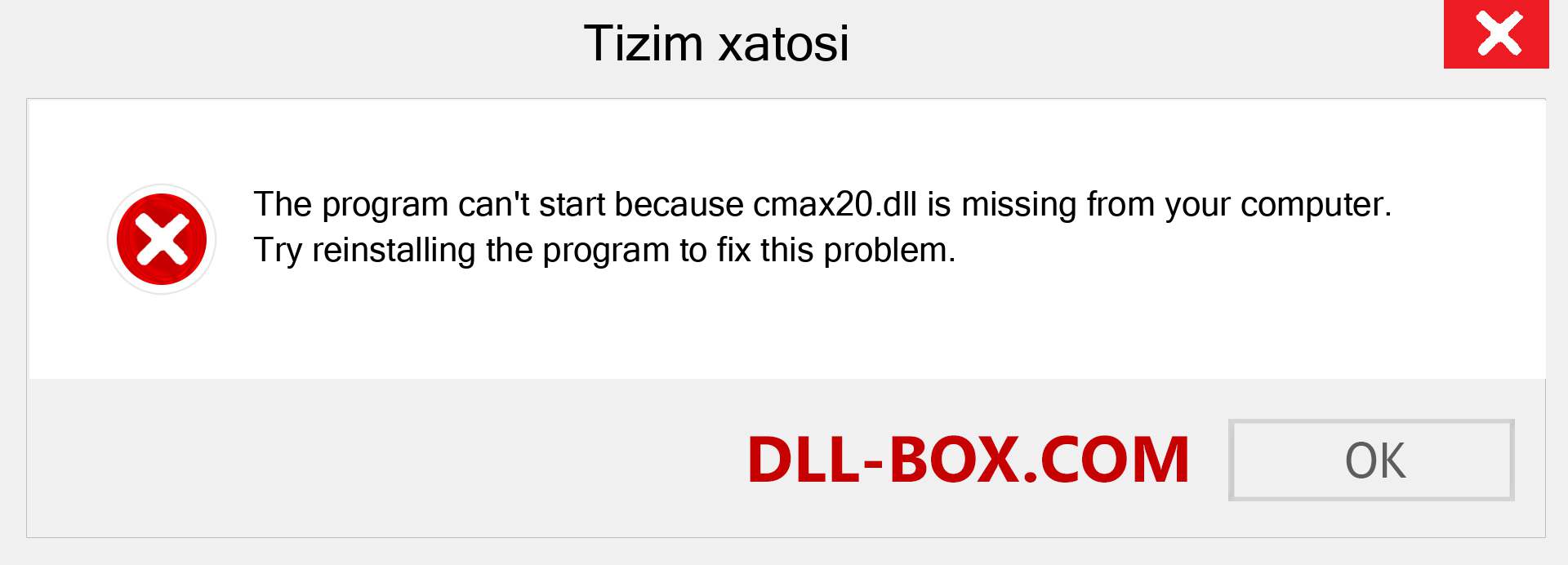 cmax20.dll fayli yo'qolganmi?. Windows 7, 8, 10 uchun yuklab olish - Windowsda cmax20 dll etishmayotgan xatoni tuzating, rasmlar, rasmlar